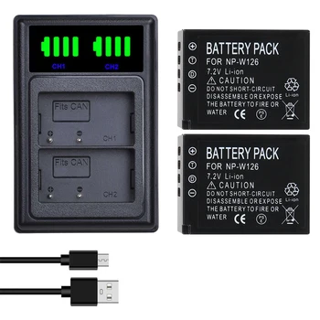 

3Pcs NP-W126 NP W126 NPW126 Camera Battery +LCD Charger For Fujifilm Fuji X-Pro1 XPro1 X-T1 XT1 HS30EXR HS33EXR X PRO1