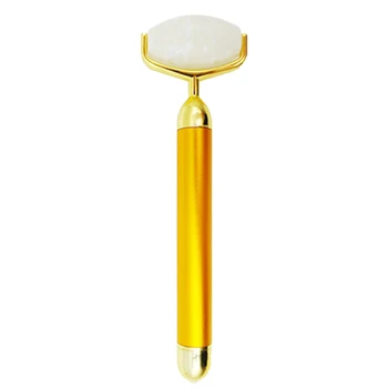 

Vibrating Relaxation Anti Aging Face Lifting Jade Roller Skin Care Slimming Electric Tool Portable Facial Massager Device