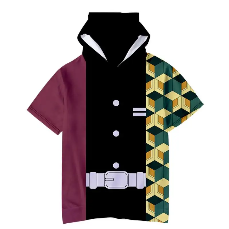 Аниме Demon Slayer Kimetsu No Yaiba Косплей Футболка Дизайн Япония Haori Yukata женские мужские