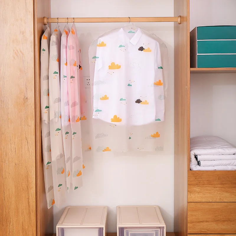 Clothes Hanging Organizer Garment Suit Cover Bag Dustproof Transparent Clothes Dress Coat Dust Cover Home Storage Bag Pouch Case