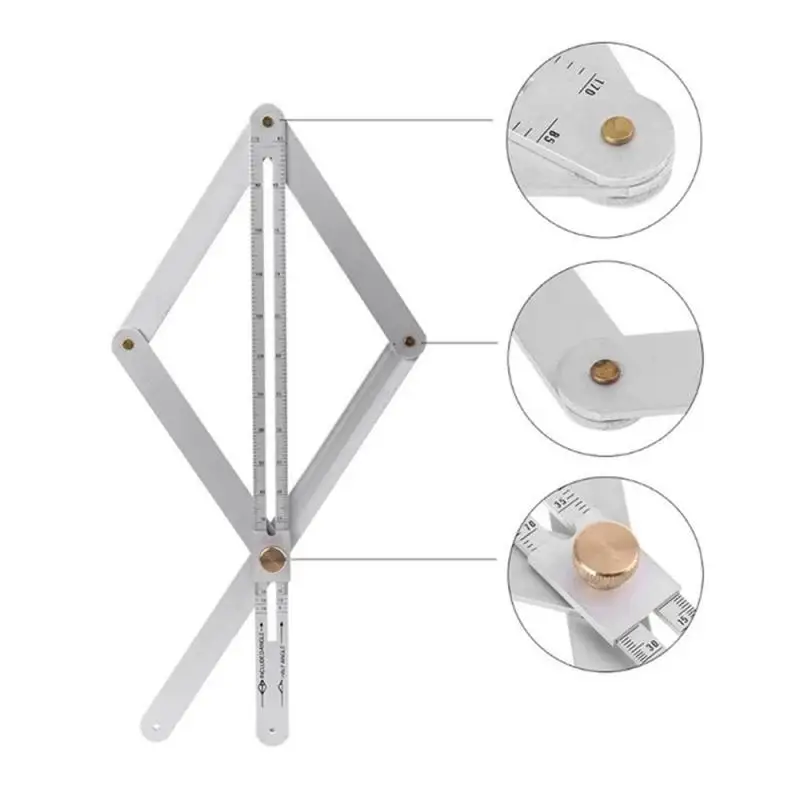 15 IN Bevel & Corner Protractor For Multi Angle Measurement Tool For Woodworking Goniometer Square Protractor Corner Angle Tool