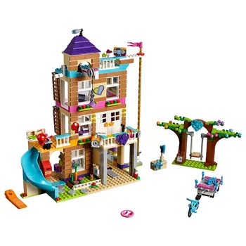 

01063 Girls Series Toys 808Pcs The 41340 Friendship House Set Building Blocks Bricks Educational Kids Christmas Toys As Gifts