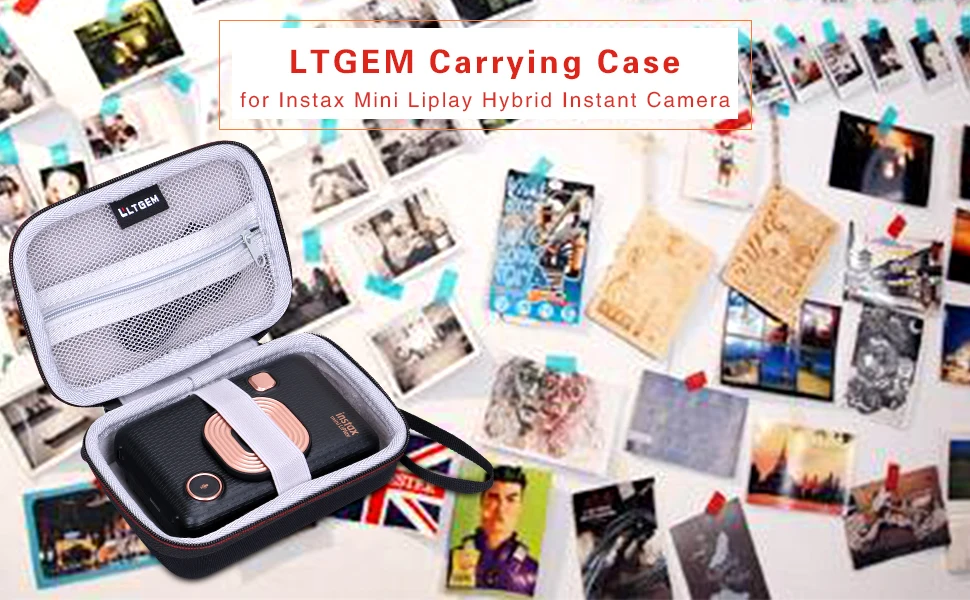 LTGEM EVA Переносной жесткий футляр для Instax Mini Liplay Hybrid instant camera