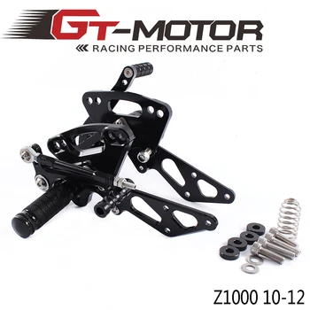 

GT Motor - Full CNC Aluminum Motorcycle Adjustable Rearsets Rear Sets Foot Pegs For KAWASAKI Z1000 NON-ABS 2010 2011 2012