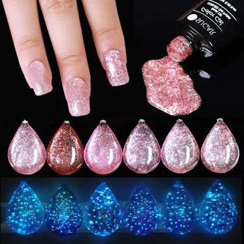 

UR SUGAR Luminous Nail Gel Glow In Dark Fluorescent Neon UV LED Semi Permanent Soak Off Gel Varnish Lighting Nail Art Varnish