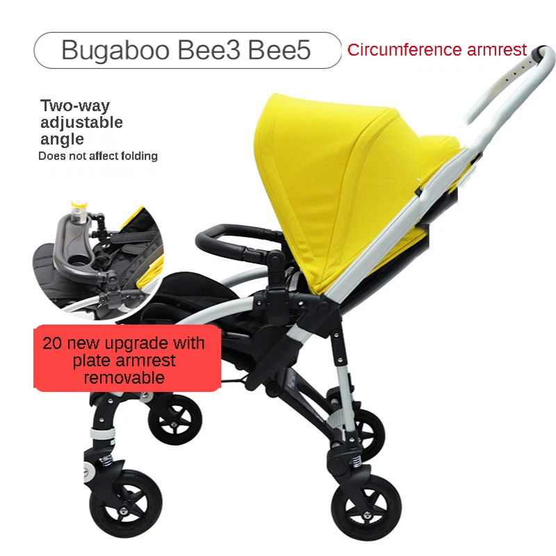 Pram Dinner Plate Handle Bugaboo Bee3/Bee5 Armrest Leather Case Covers Foot Cover Sleeping Bag Baby Stroller Accessories stroller handlebar cover,stroller foot cover