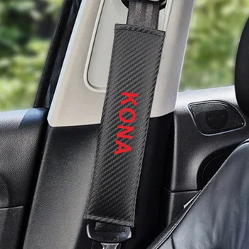 

Car Seat Belt Covers for hyundai kona Shoulders Pads Car Safety Shoulder Paddings Auto Interior Accessories