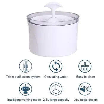 

Automatic Pet Drinking Fountain Dispenser Pet Dog Cat Water Fountain Ultra Quiet Usb Carbon Layer Filtration Drinker Feeder