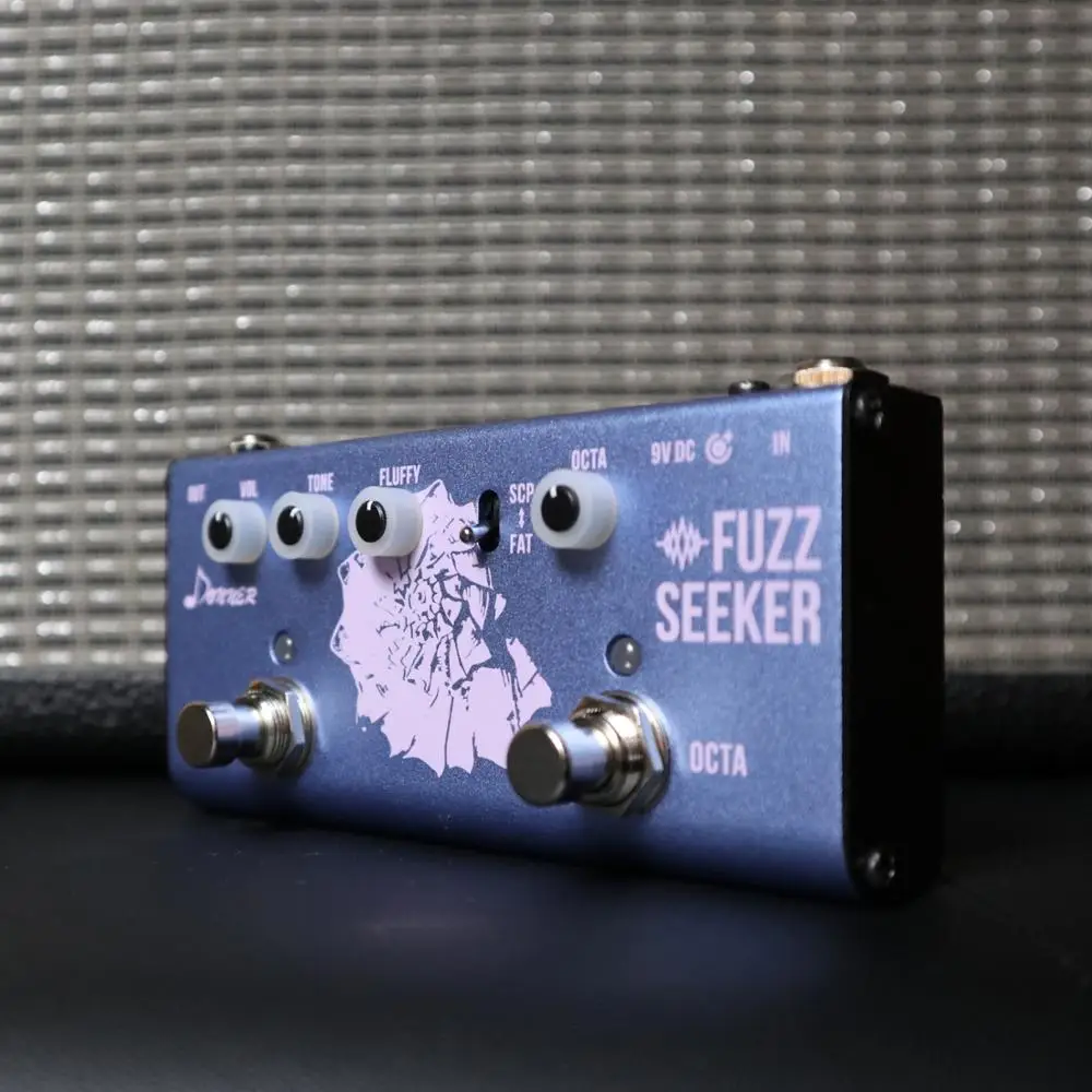 Donner Октава Fuzz гитары педаль эффекта баса не образует катышки искатель 2-позиционный переключатель Электрический Аксессуары для гитары байпасс