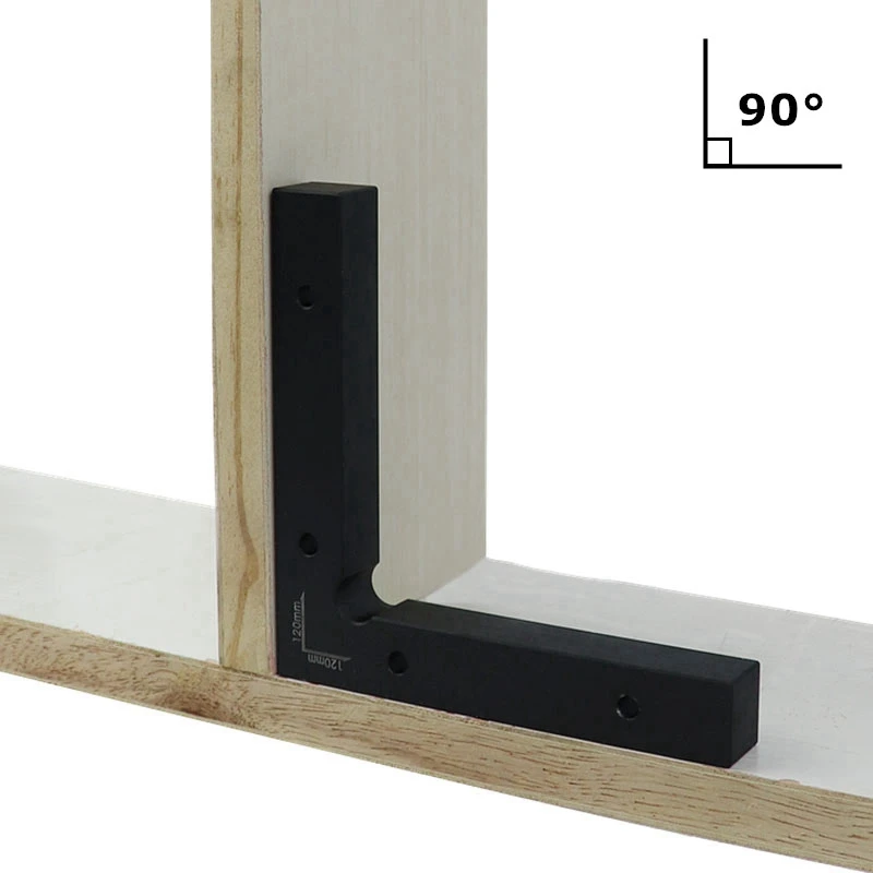 120X120 мм алюминиевый сплав позиционирования квадраты 90 градусов L блок квадратный Угол транспортир для столярных Diy Деревообрабатывающие инструменты