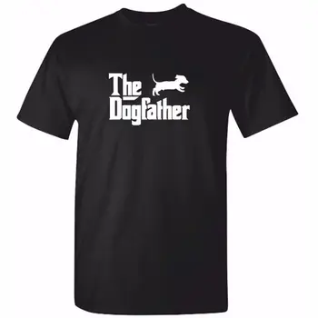 

Mens Dachshund TShirt - The DOG FATHER Sausage Dog T Shirt Funny Clothing Gift