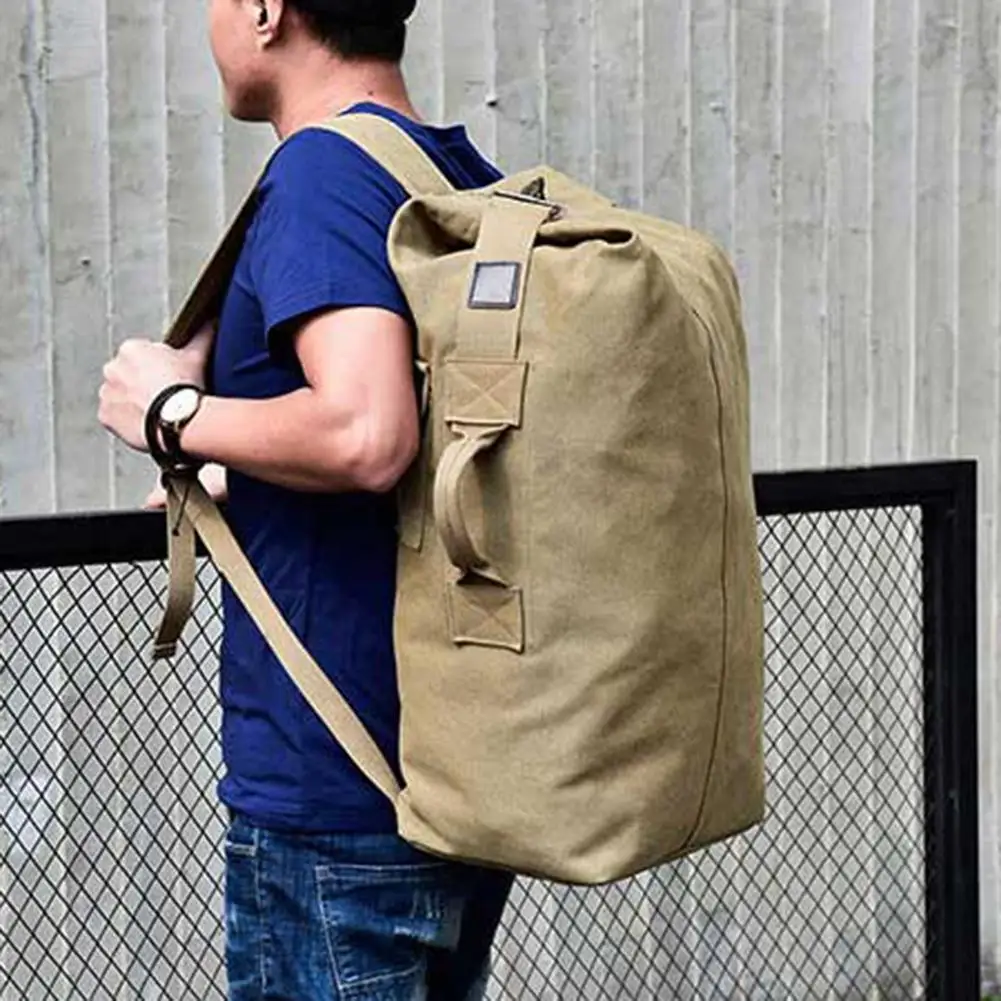 Открытый Дорожный чемодан армейская сумка портативный мужской Одноцветный холщовый рюкзак большой емкости спортивный рюкзак мужской