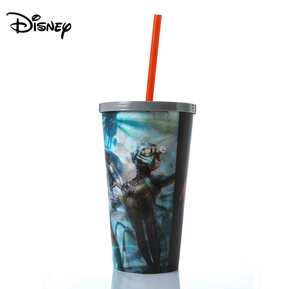 Disney Marvel 3D водная чашка объектив ремешок чашка креативный Муравей Человек Мультфильм соломинка с узором чашка