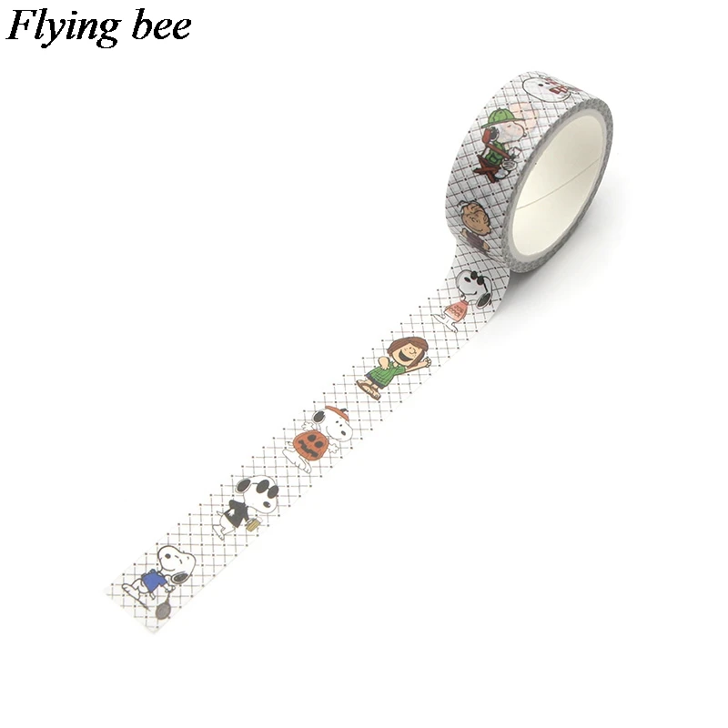 Flyingbee 4pcs/set Cartoon Anime creative tape dog Adhesive Tape Bob's Burgers Paper Washi Tape Care bears tapes set gifts X0634