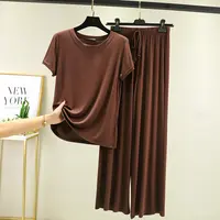 Summer 2025 New Modal Pajama Sets Women Lounge Cute Sleepwear Short Sleeve Casual Nightwear Large Size M-XXL Female Pijamas - Image 6