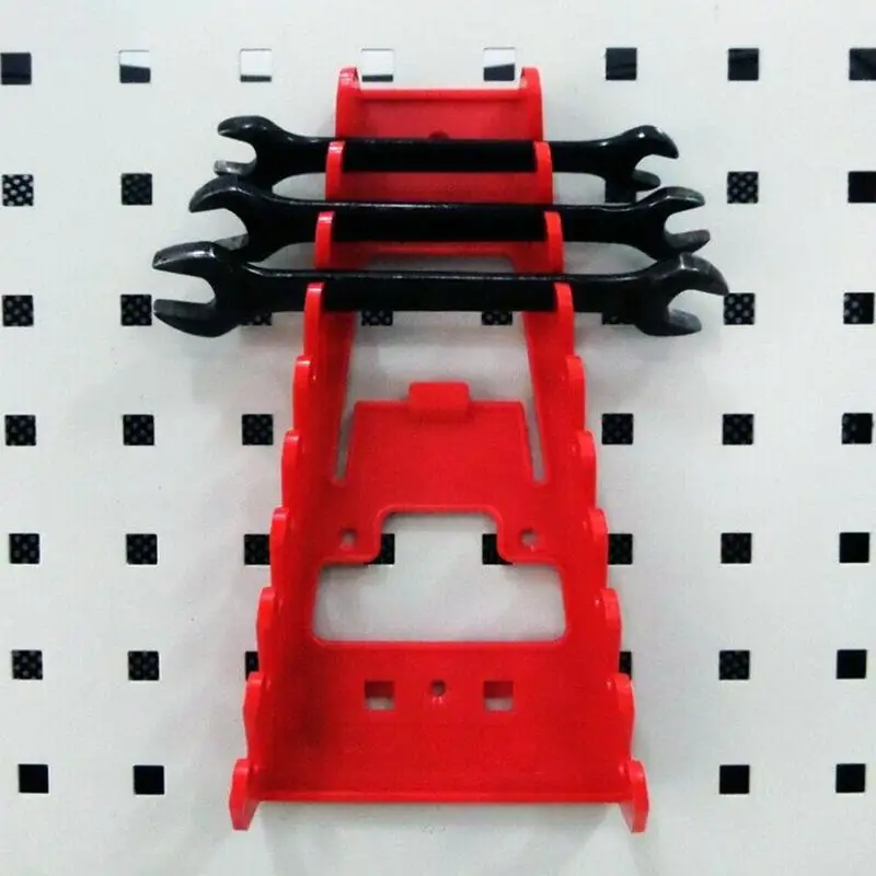 tool pouch belt Tool Organizer Wrench Spanner Sorter Holder Wall Mounted Organizer Tool Storage Plastic Tray Rack Socket Storage Tools Rack  Hot small tool chest