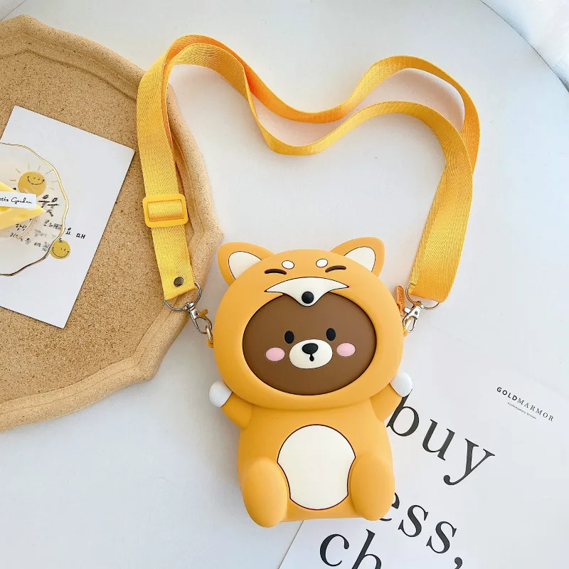 

Universal Silicone Cell Phone bag luxury shoulder strap bag Wallet Pouch Neck Strap Handbag Pendant Lovely Cross-body Phone Bag