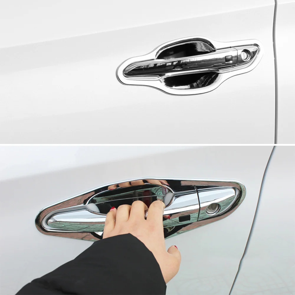Крышка ручки двери автомобиля чаша Литье отделка для Hyundai Tucson детали для отделки автомобиля авто аксессуары