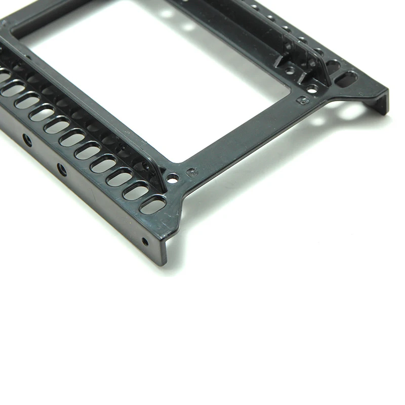 2 5 To 3 5 Mount Hard Drive Bracket For PC Holder Plastic Black Mini Dual 2
