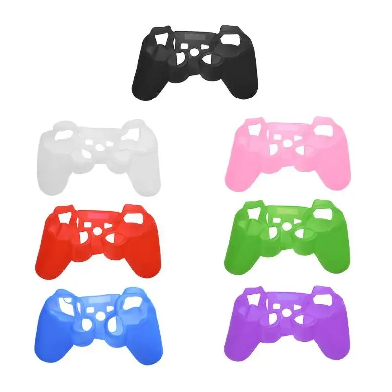 

New Anti-Slip Elastic Silicone Rubber Skin Case Cover For Sony PlayStation Dualshock 3 PS3 Controller Game Accessories