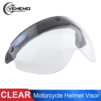 

Helmet Pilot Style 3-Snap FLIP UP DOWN Clear Lens Motorcycles Shield