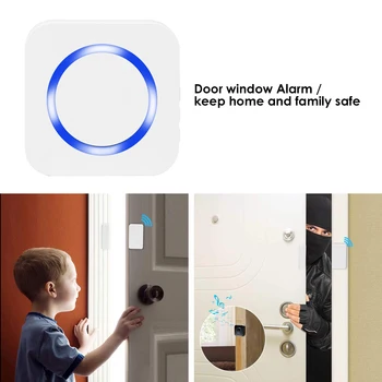 

Door Windows Open Chime Sensor Alarm Alert Detector Wireless PIR Store Shop Welcome Motion Sensor Entry Visitor Doorbell