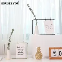 Европейский современный Железный художественный гидропонный цветочный горшок, ваза из кованого железа, можно прикрепить открытку, цветочные горшки, контейнер для украшения дома