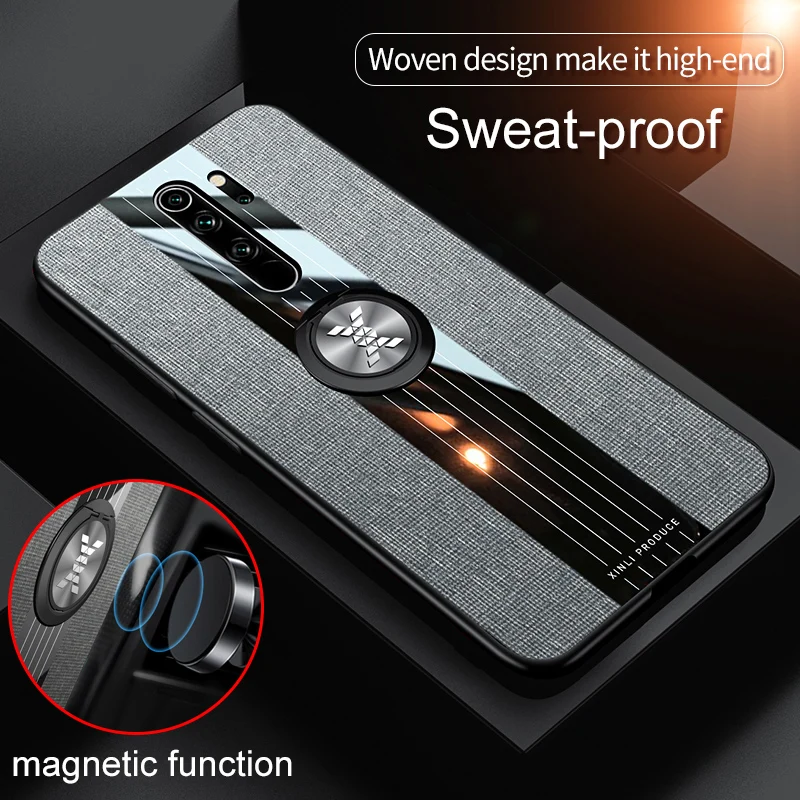 Case For Xiaomi Redmi Note 8 7 Pro Cover Car Magnetic Ring Holder Leather for MI A3 Lite K20 8A CC9 CC9E | Мобильные телефоны и