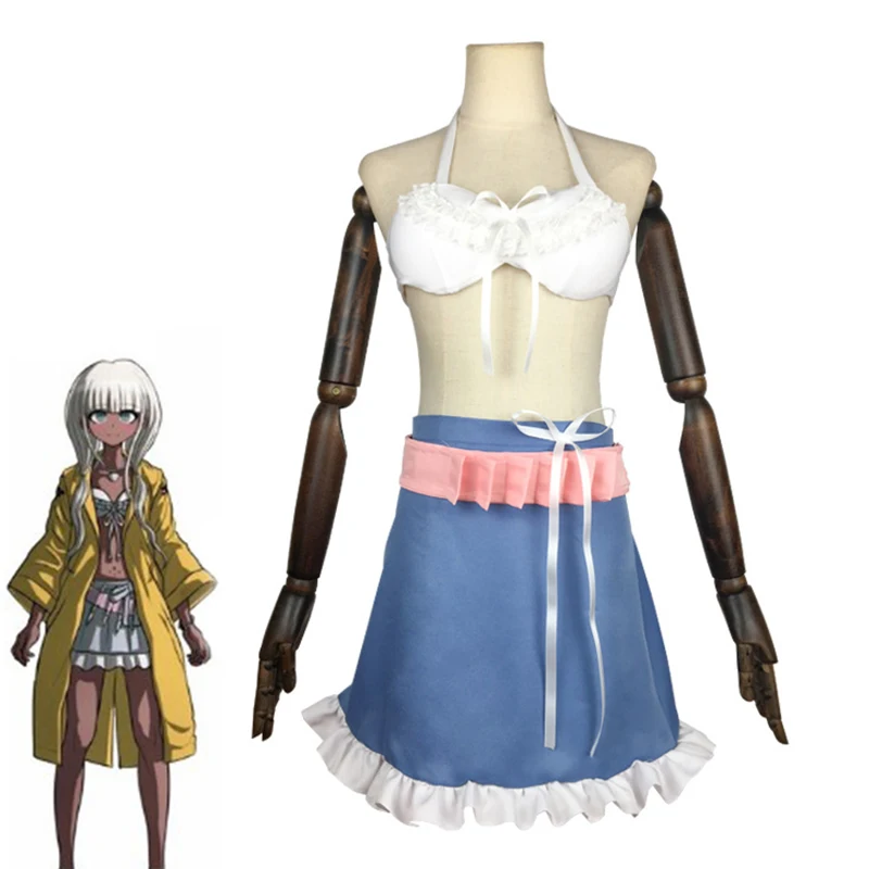 Danganronpa V3 : Killing Harmony Angie Yonaga куртка бюстгальтер юбка Униформа Наборы аниме Хэллоуин