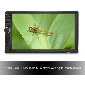 

Car Radio 7-inch Large Screen with Stereo Fm Radio Bluetooth Mp5 Player Rear View Camera 7018b