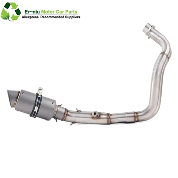 

Motorcycle exhaust muffler full system slip on for yamaha mt07 fz07 2014 to 2017