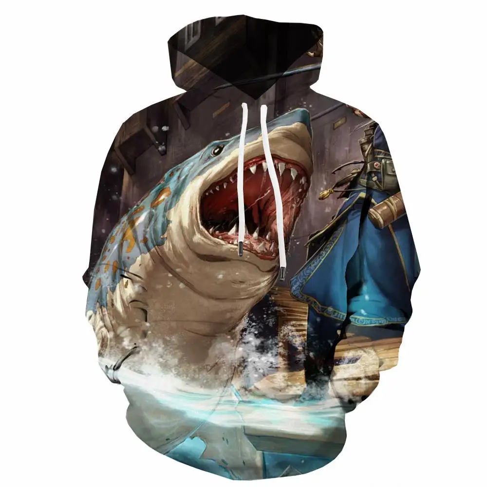 

3d Hoodies Shark Sweatshirts men Ocean Hoodie Print Animal Sweatshirt Printed War Hoody Anime Funny 3d Printed Mens Clothing