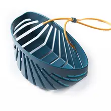 

Drain Basket Hanging Design Large Capacity PE Easy to Use Shell Shape Sink Basket for Home
