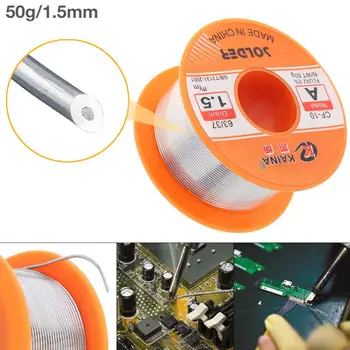 

63/37 50g 1.5mm No-clean Rosin Core Solder Tin Wire Reel with 2% Flux and Low Melting Point for Electric Soldering Iron