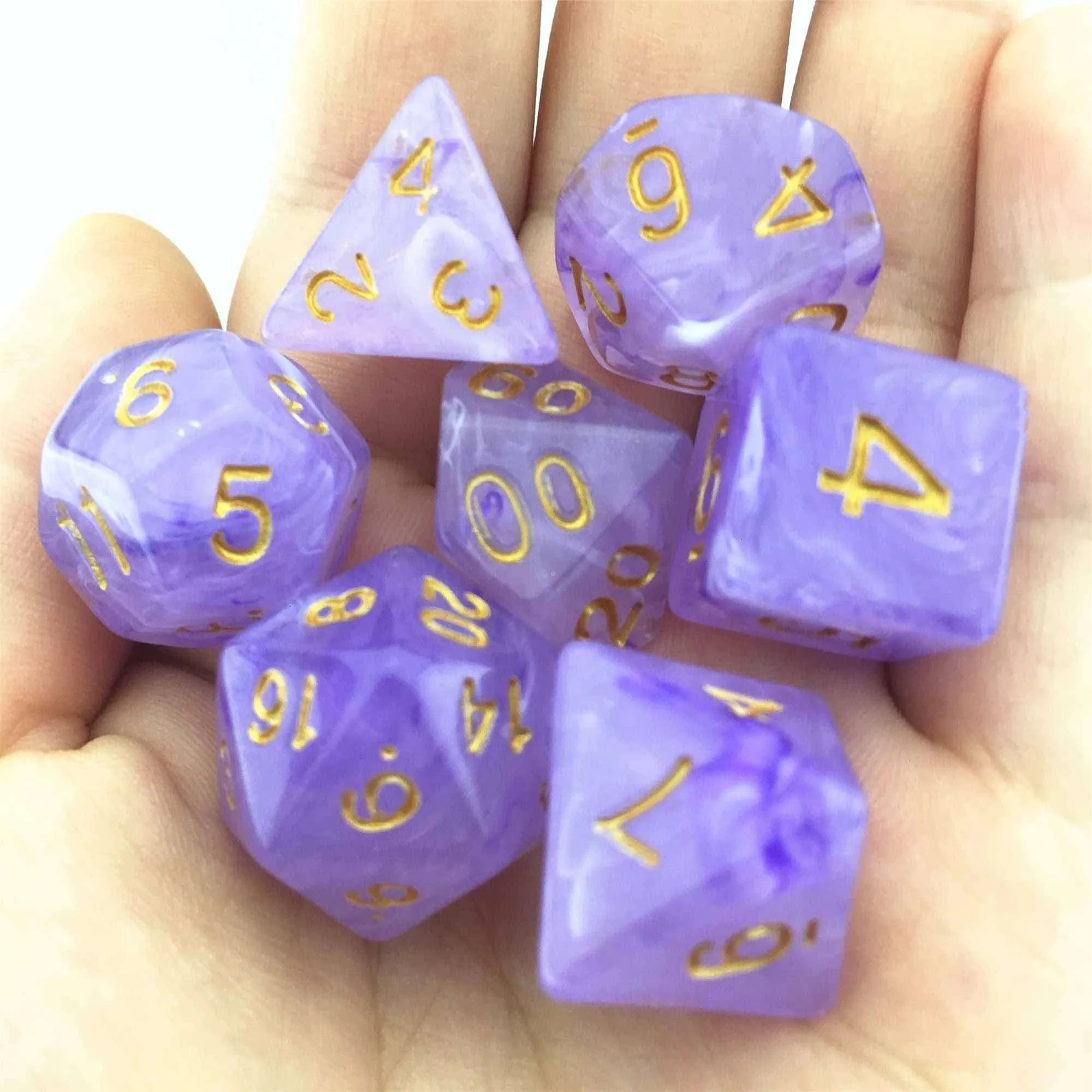 7 шт./компл. многогранные кости d& d4 d6 d8 d10 d% d12 d20 многогранные TRPG игры Набор Игральный костей Настольная игра развлекательные кубики - Цвет: 11
