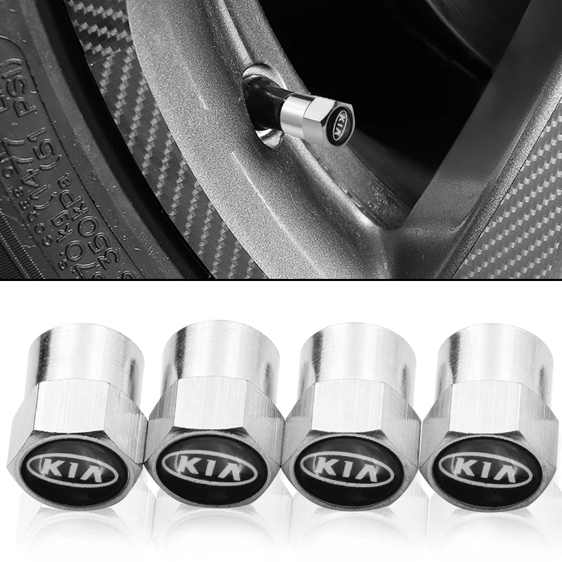 

4 PCS Wheel Tire Parts Valve Stem Caps Cover For Kia Ceed Rio Sportage R K3 K4 K5 Ceed Sorento Cerato Optima 2015 2016 2017 2018