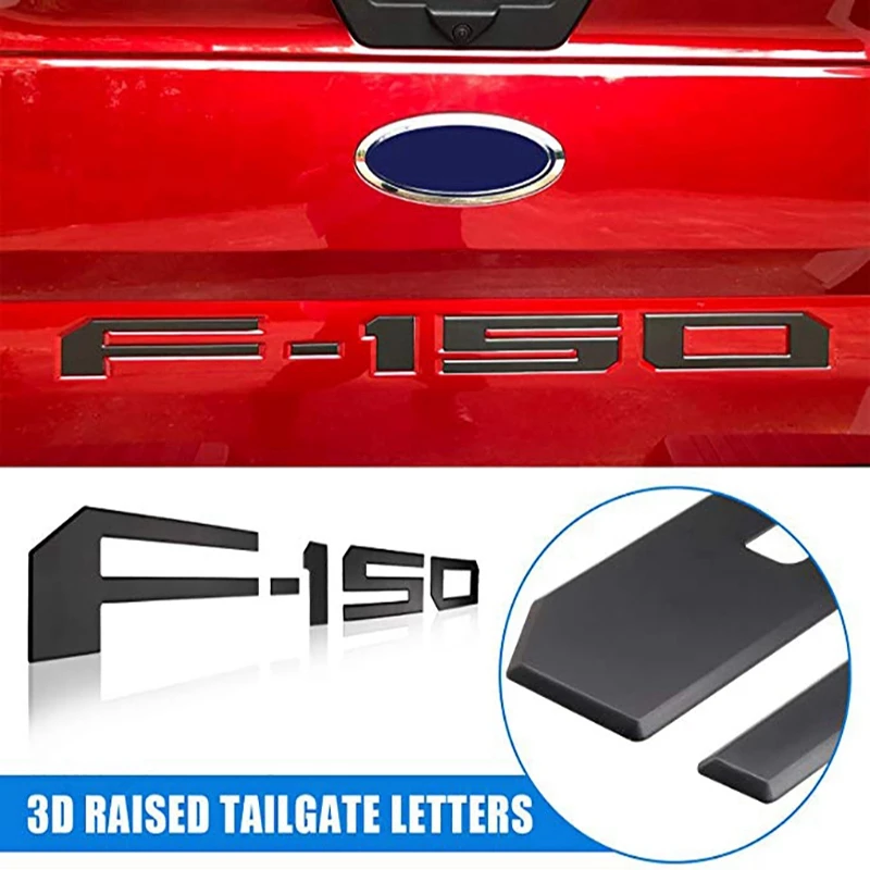 Вставки для задней двери Ford F150 2018 2019 3D приподнятые и прочные клейкие буквы