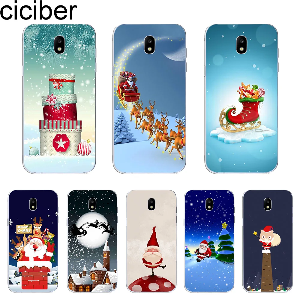 ciciber for Samsung Galaxy J8 J7 J6 J5 J4 J3 J2 J1 Pro Core Plus Prime mini 2017 2018 2016 Phone Case Soft TPU Merry Christmas |