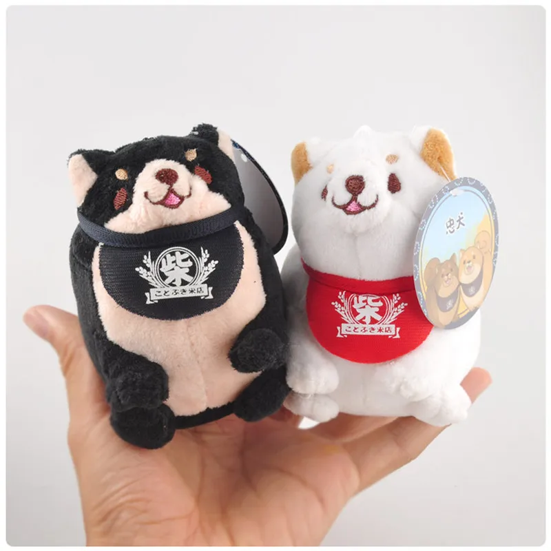 Kawaii Shiba Inu Dog Plush Toys Cute Japanese Doge Puppy Dog Soft Stuffed Animals Dolls Small Key Bag Pendants 10cm 12pcslot  (2)