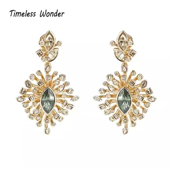 

Timeless Wonder Glam Geo Stone Statement Drop Earrings Women Jewelry Gothic Designer Ins Top Brand Trendy Rare Prom Runway 6599