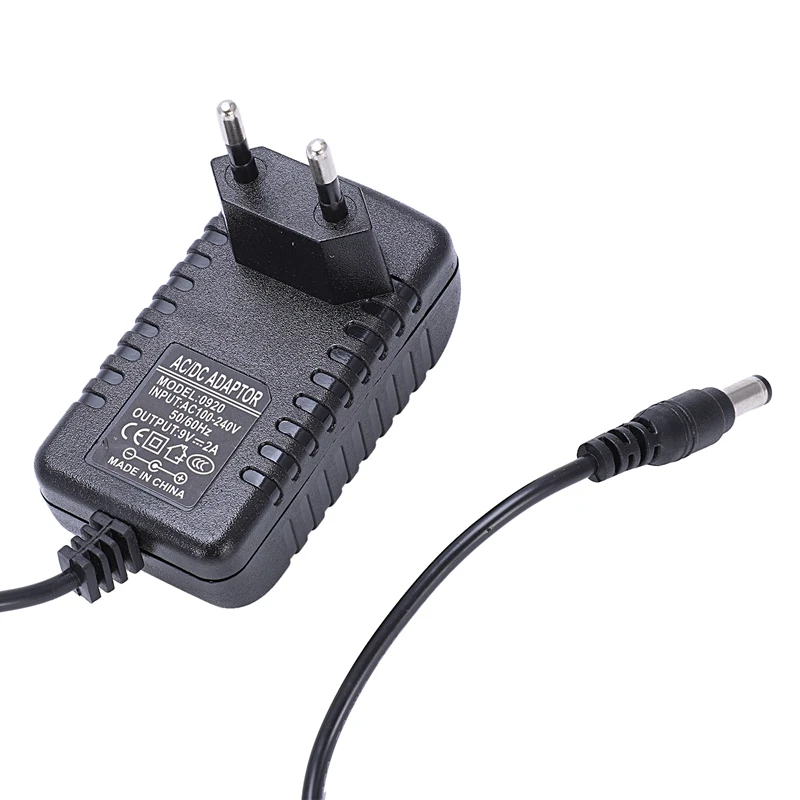 Горячая 3C-AC 100-240V A DC 9V 2A адаптер конвертер питания зарядное устройство(ЕС вилка