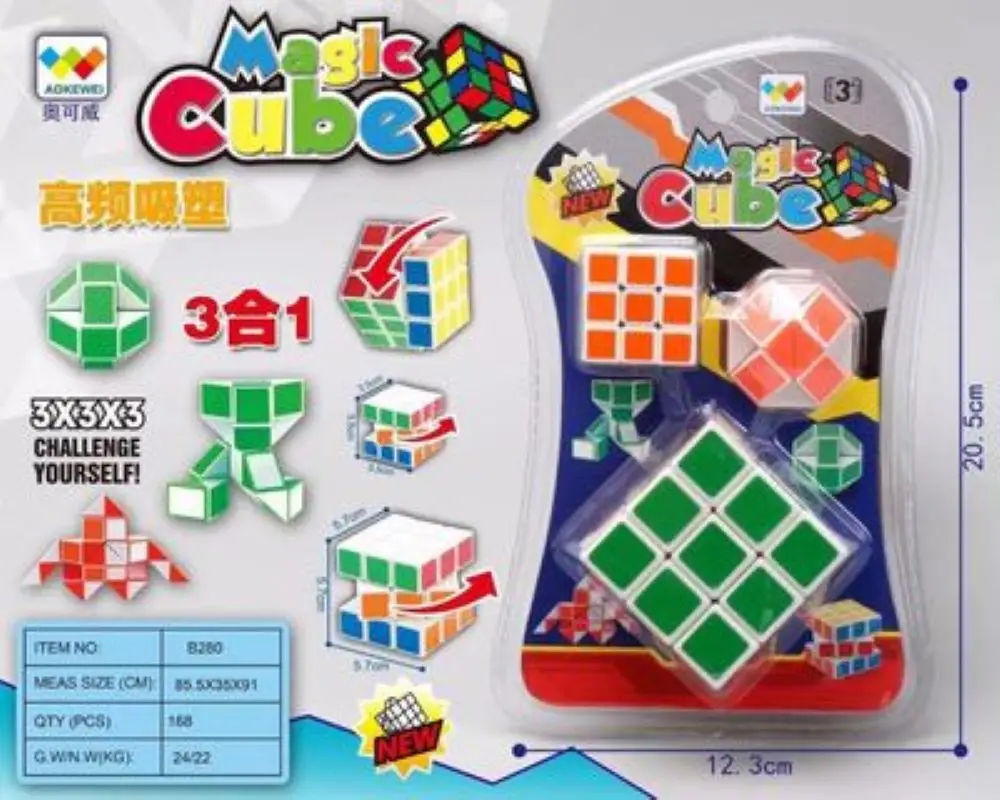 Детская волшебная игрушка, Детская развивающая игрушка, cubo magico gan 356, Кубик рубик gan 356, воздушный магнитный шар