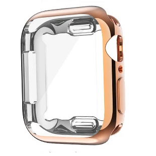 40 мм 44 мм ТПУ защитный чехол для Apple Watch 5 4 3 2 1 38 мм 42 мм ультра-тонкий цветной прозрачный чехол s Аксессуары для часов - Цвет: 7