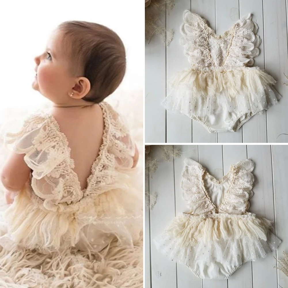 baby girl lace romper