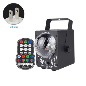 

Music Activated 60 Patterns Indoor Decor LED Disco Light RGB Projector Home Christmas Atmosphere Wedding Magic Ball Party Lamp