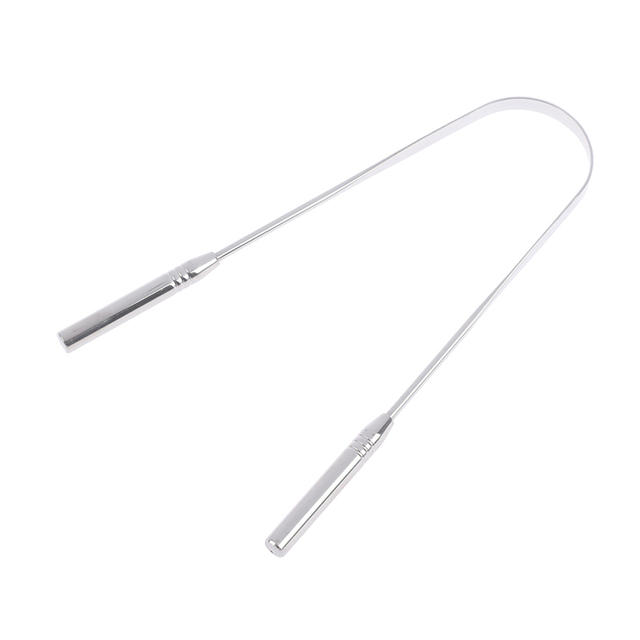 Steel Tongue Scraper 3 Colors Metal Tongue Fresh Breath Cleaning Toothbrush Oral Hygiene For Oral Hygiene Care