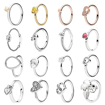

Oriental Heart-shaped Fashion Personality Popular Charms Ring Authentic 925 Sterling Silver Fit European Rings Jewelry