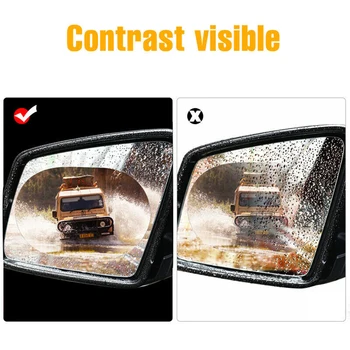 

Anti-Glare Protector Film Transparent Fog Oval Accessories Auto Rearview