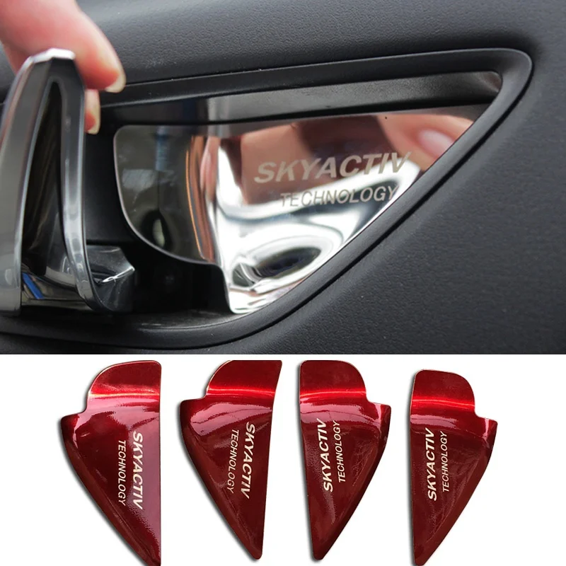 

For Mazda Atenza CX5 CX-5 CX4 CX-4 AXELA 2016 2017 2018 2019 Car Door Handle Bowl Cover Patch Interior Decoration carstyling