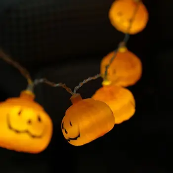

Halloween Halloween Lights 3D Jack-o-Lantern Pumpkin String Lights Halloween Decoration for All Saints' Day, Carnival, Patio,